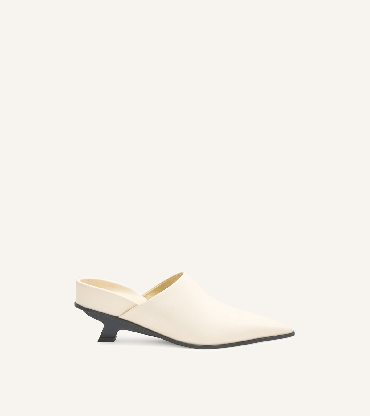 T Heel 50 Calf Leather Mules